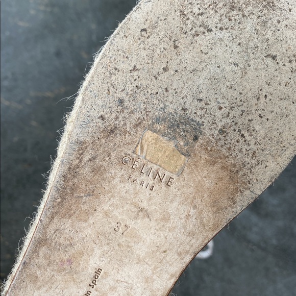 Celine White Espadrilles With Caning - Picture 6 of 6